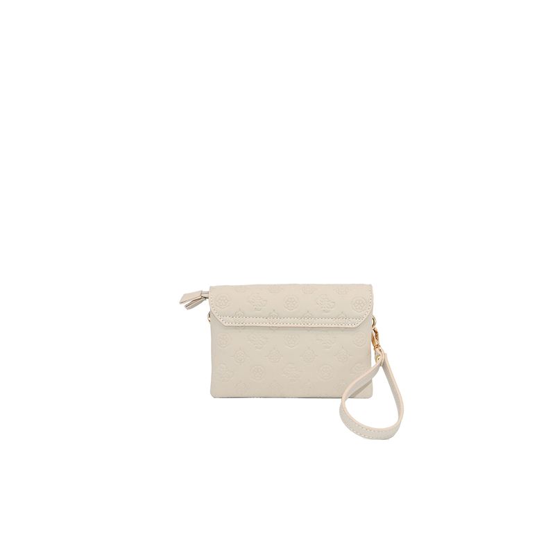 Danielle Clutch m/ mønster, Beige