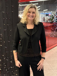 Dressjakke Kort Sort