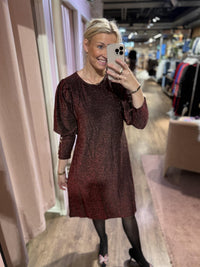 Kjole Tea Lux Bordeaux (Glitter)