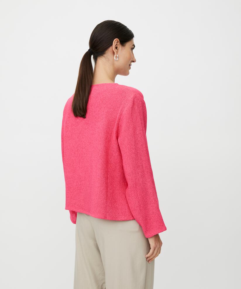 Majulitta Bouclet Cardigan Carmine