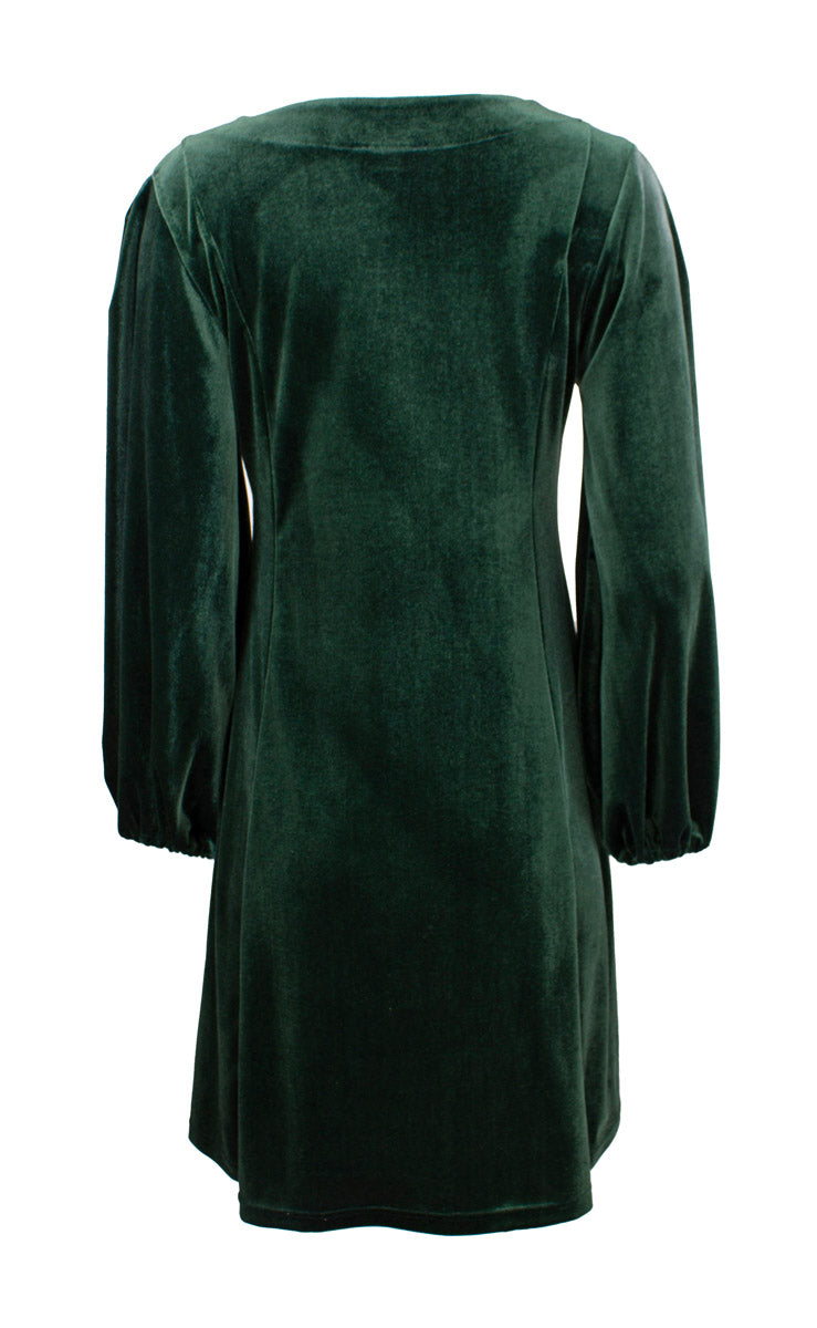 Kjole Velour Mali Grønn