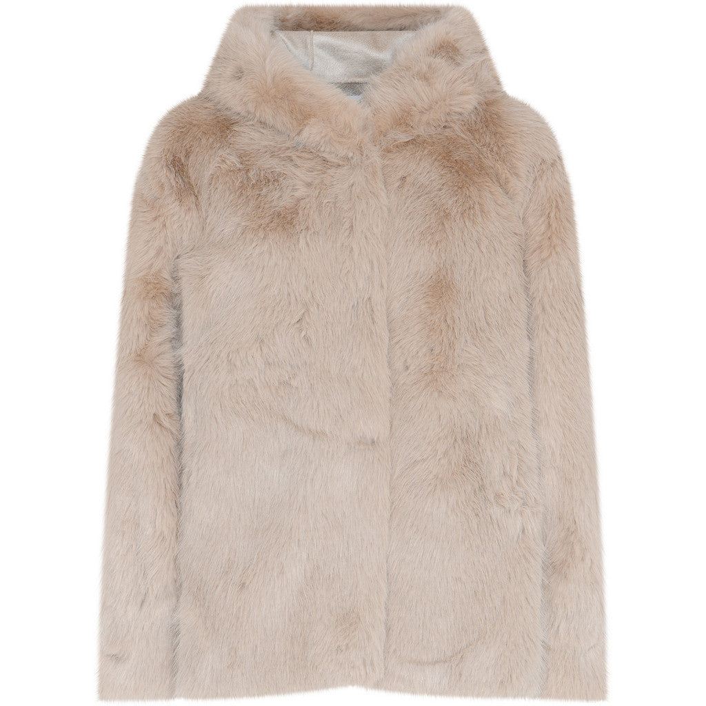 Hood Minky Jacket - Offwhite