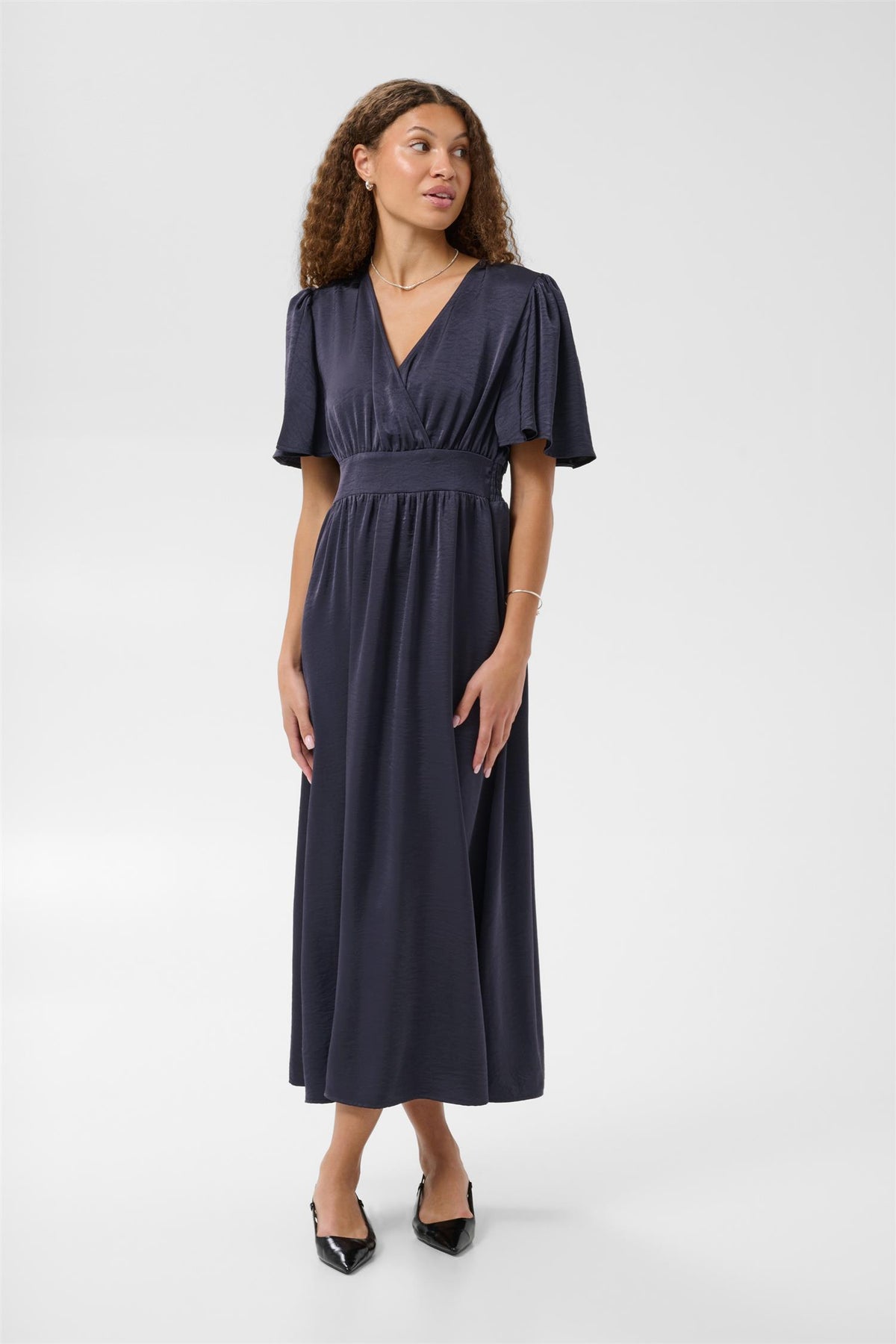 KAgunhild Long Dress - Graphite