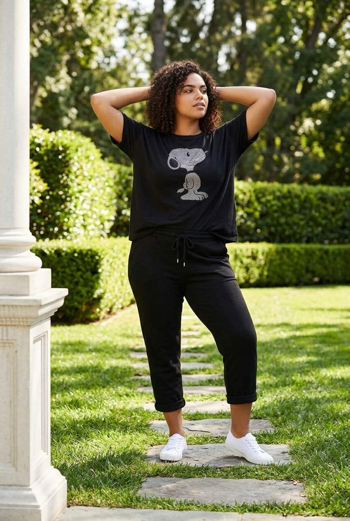 Jaffa T-shirt Snoopy Sort