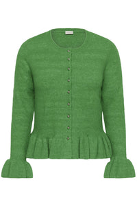 KCemmi Frill Cardigan Bright Green