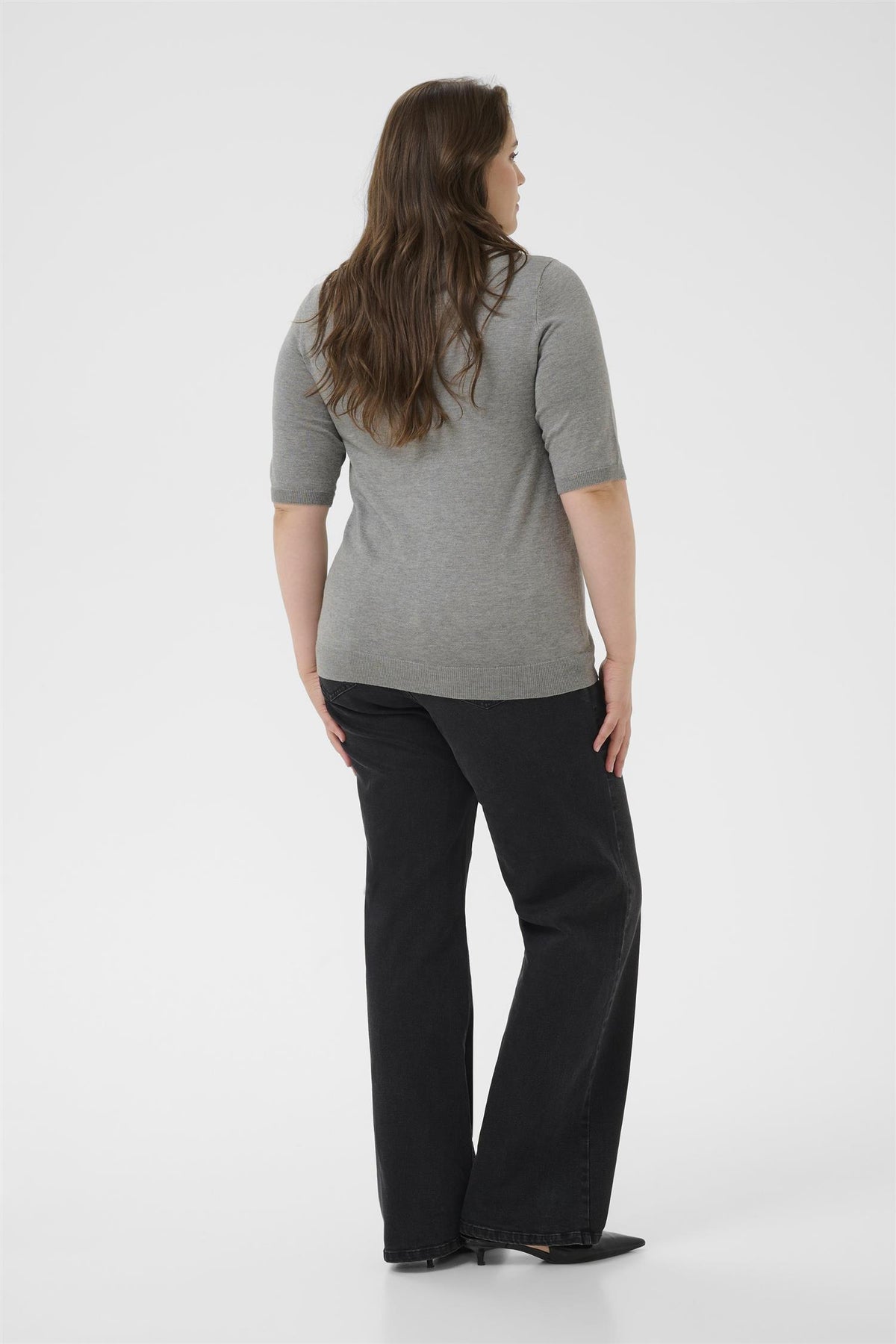 KCcarla Knit Pullover Grey Melange