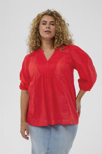 KCkarlia 3/4 SL Blouse True Red