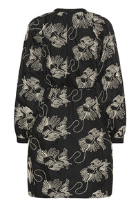 KAvinie Dress Black Chalk Embr