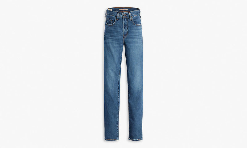 Levis PLUS 724 High Rise Straight Blue Wave Mid