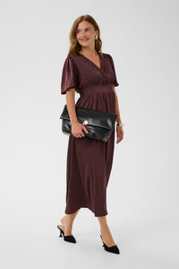 KAgunhild Long Dress Fudge
