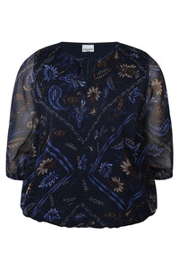 Bluse Keara Navy