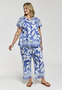 GJuliana Blouse Blue/Offwhite
