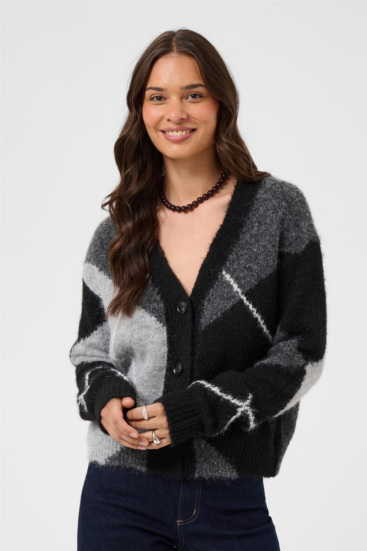 KAgrith Argyle Cardigan