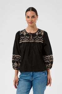 KAkis Blouse Black Deep