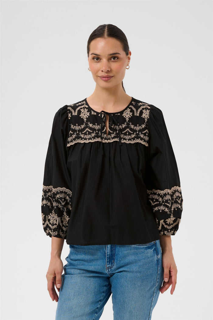 KAkis Blouse Black Deep