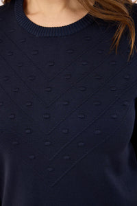 Topp Basic Kort Erm Navy