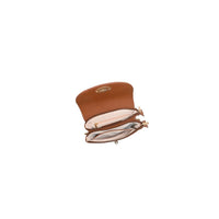 Danielle Clutch m/ mønster, Cognac