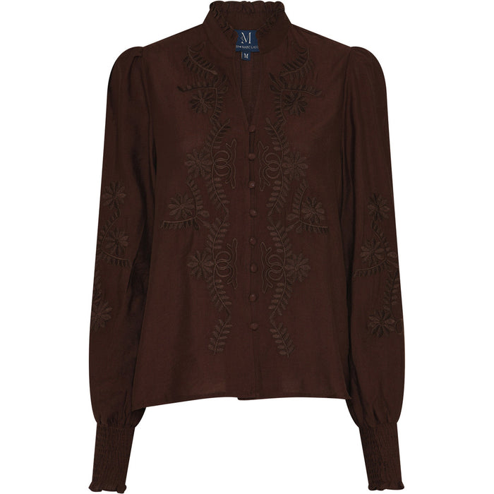 Bluse Vanessa Emb - Chocolate