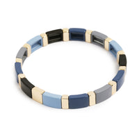 Emaljert armbånd Stormy Blue