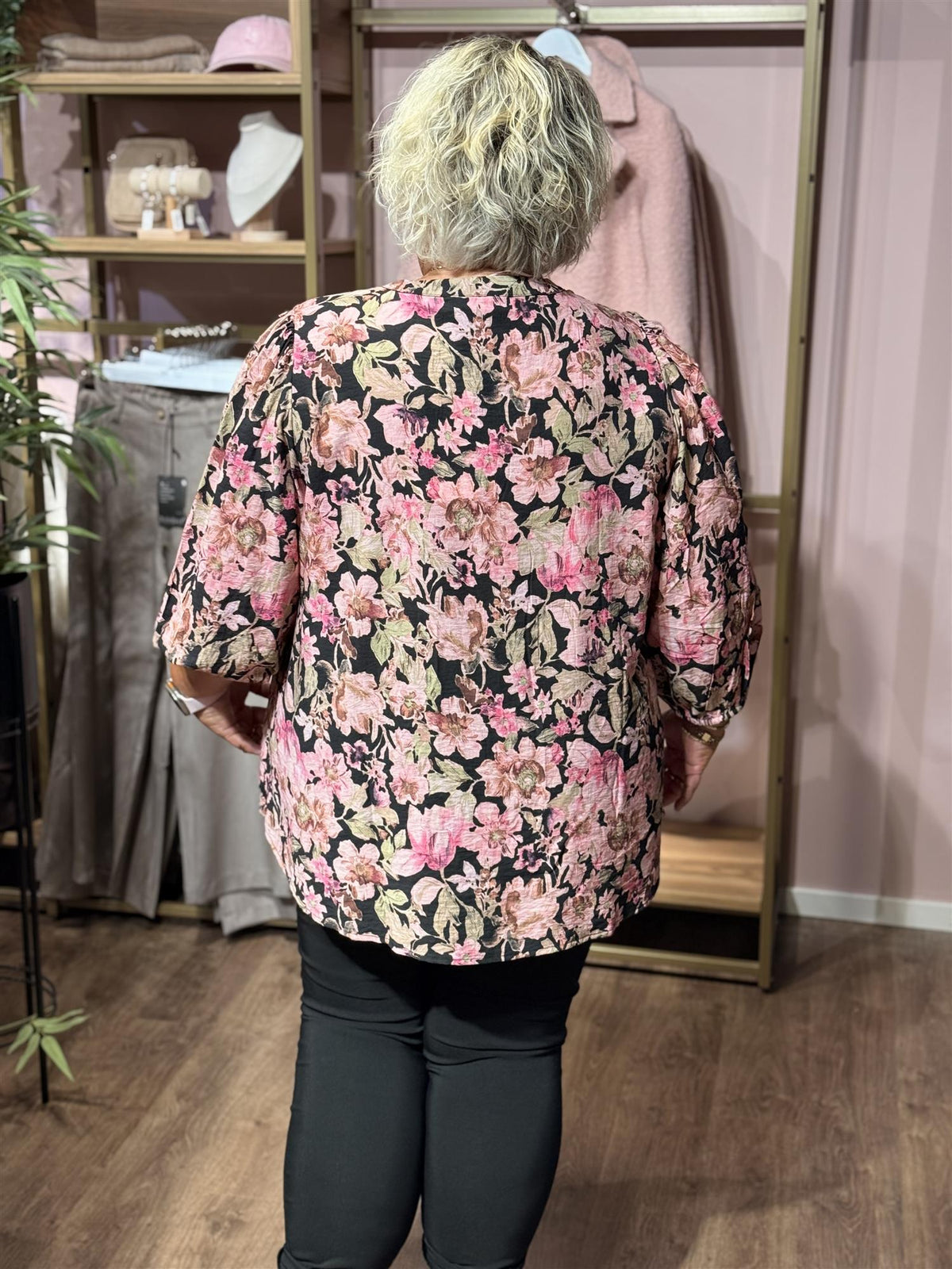KCsarina Blouse Pink Flower