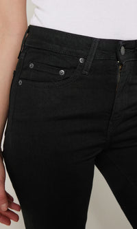 Levis 725 High Rise Bootcut Midnight Gaze (Sort)