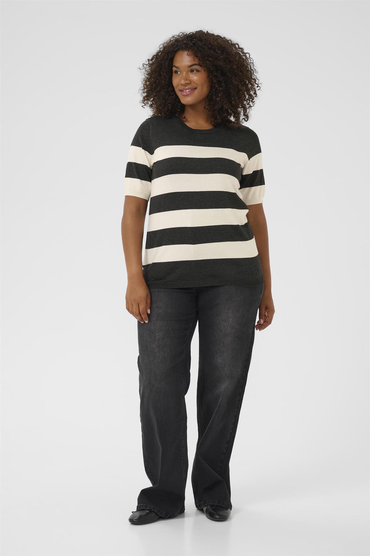 KClizzy Striped Pullover Turtledove