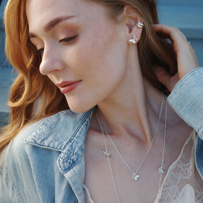 Små øredobber, Light Wings Sølv