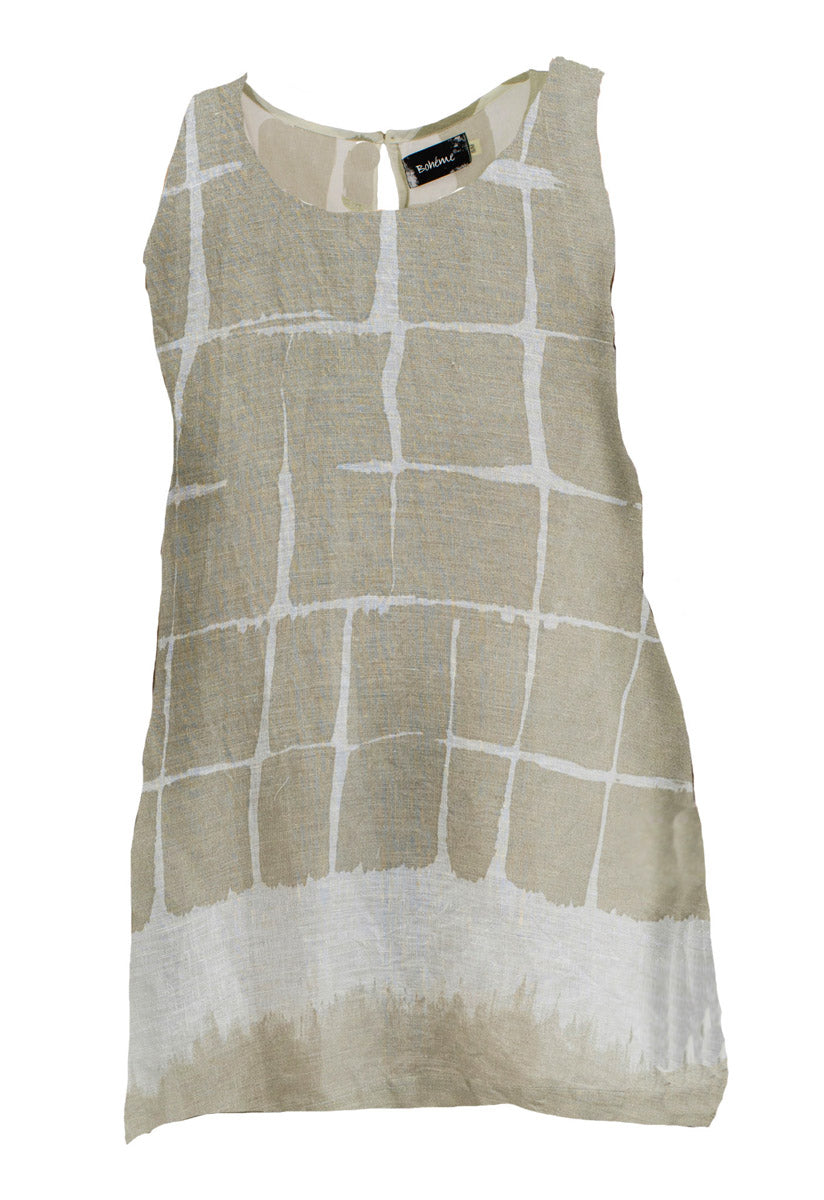 Singlet Sand Print Lin