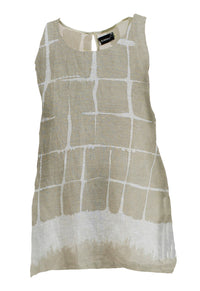 Singlet Sand Print Lin