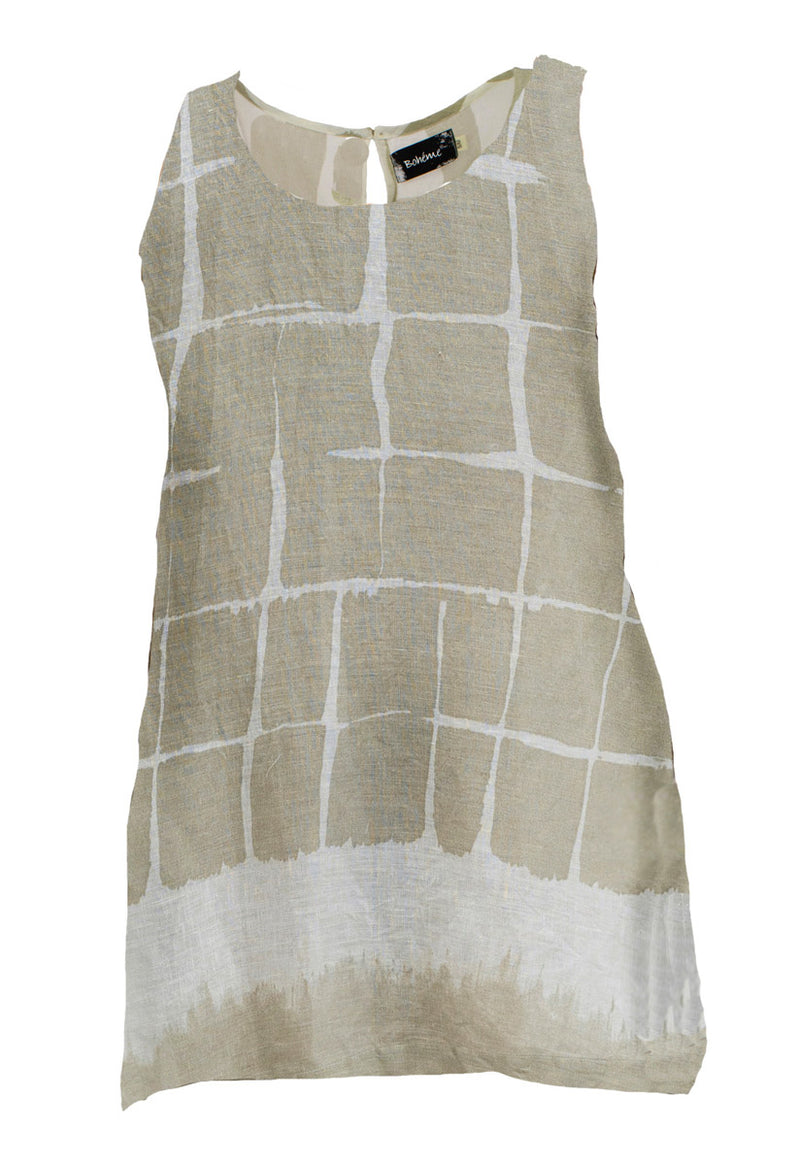 Singlet Sand Print Lin