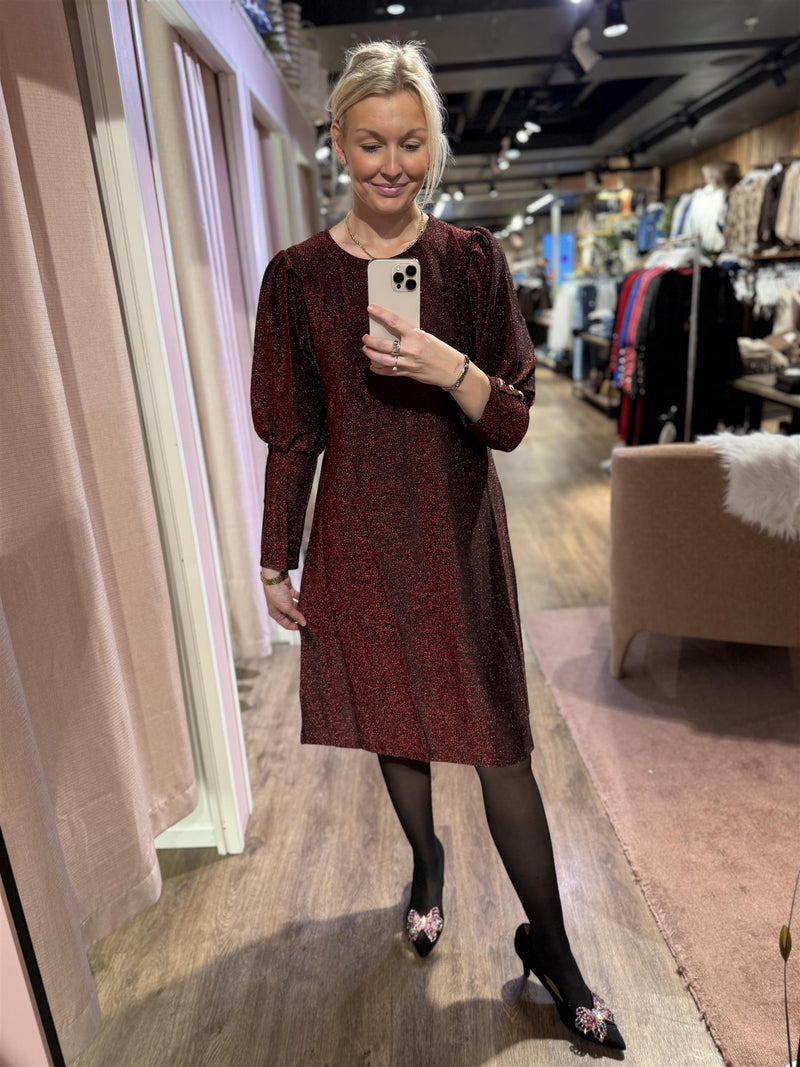 Kjole Tea Lux Bordeaux (Glitter)