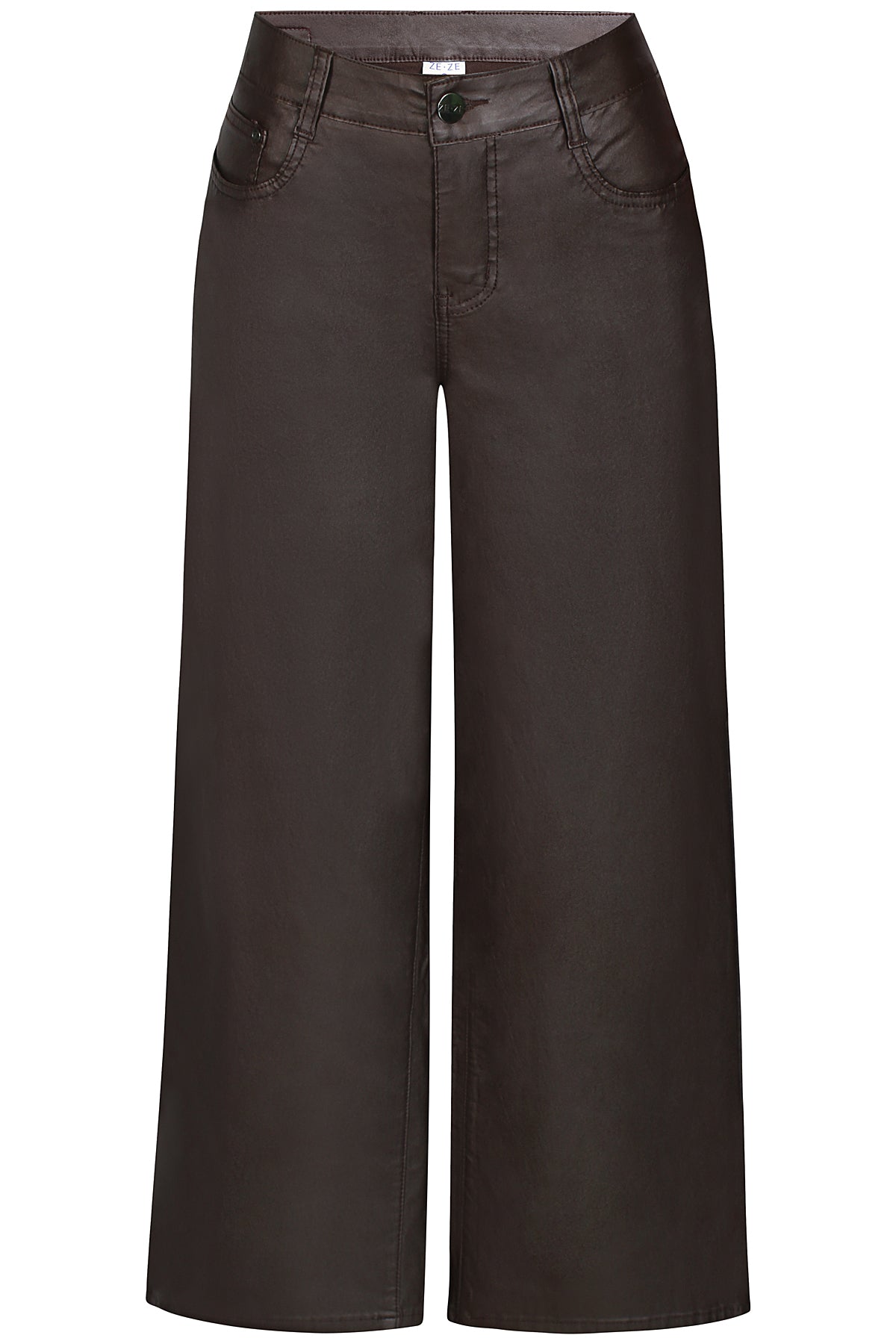 Ze-Issey 207 - Issey pants coated twill Chocolate