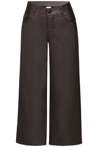 Ze-Issey 207 - Issey pants coated twill Chocolate