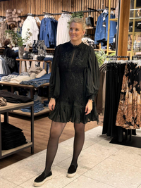 Kjole Lux Plisse Black
