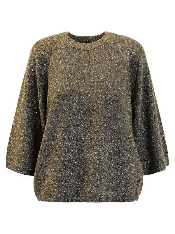 Genser Glitter Ivy Green