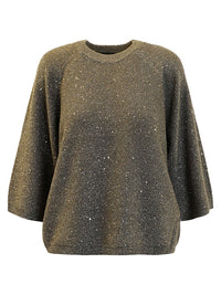 Genser Glitter Ivy Green