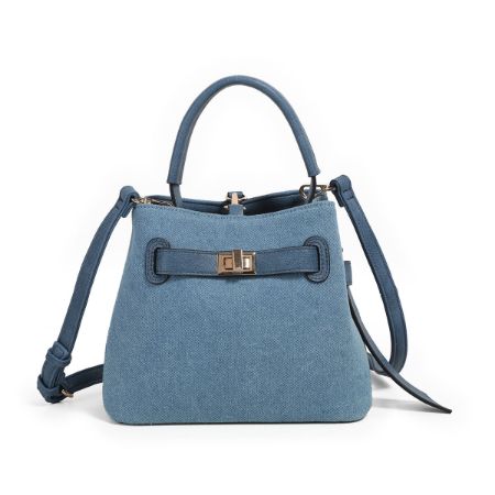 Joy Liten Bucketbag Blå