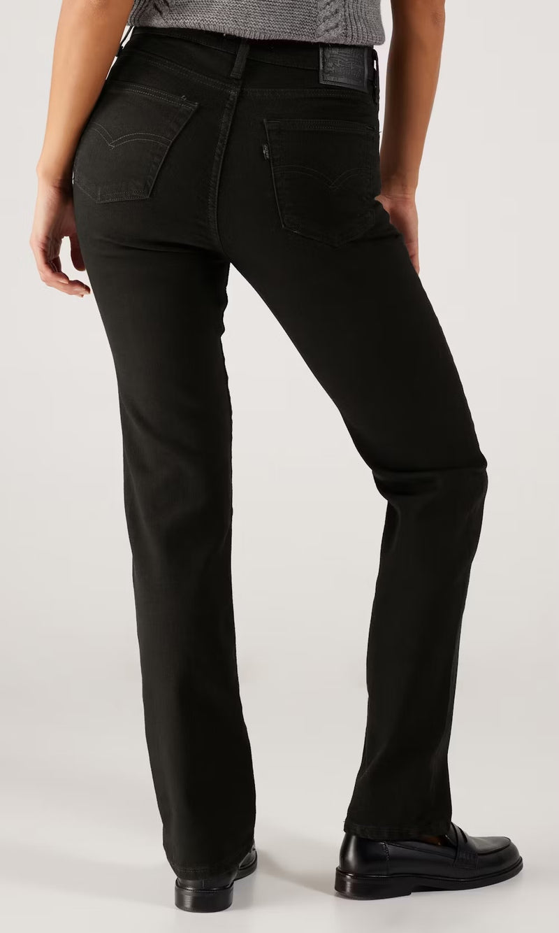 Levis 724 High Rise Straight Midnight Gaze (Sort)