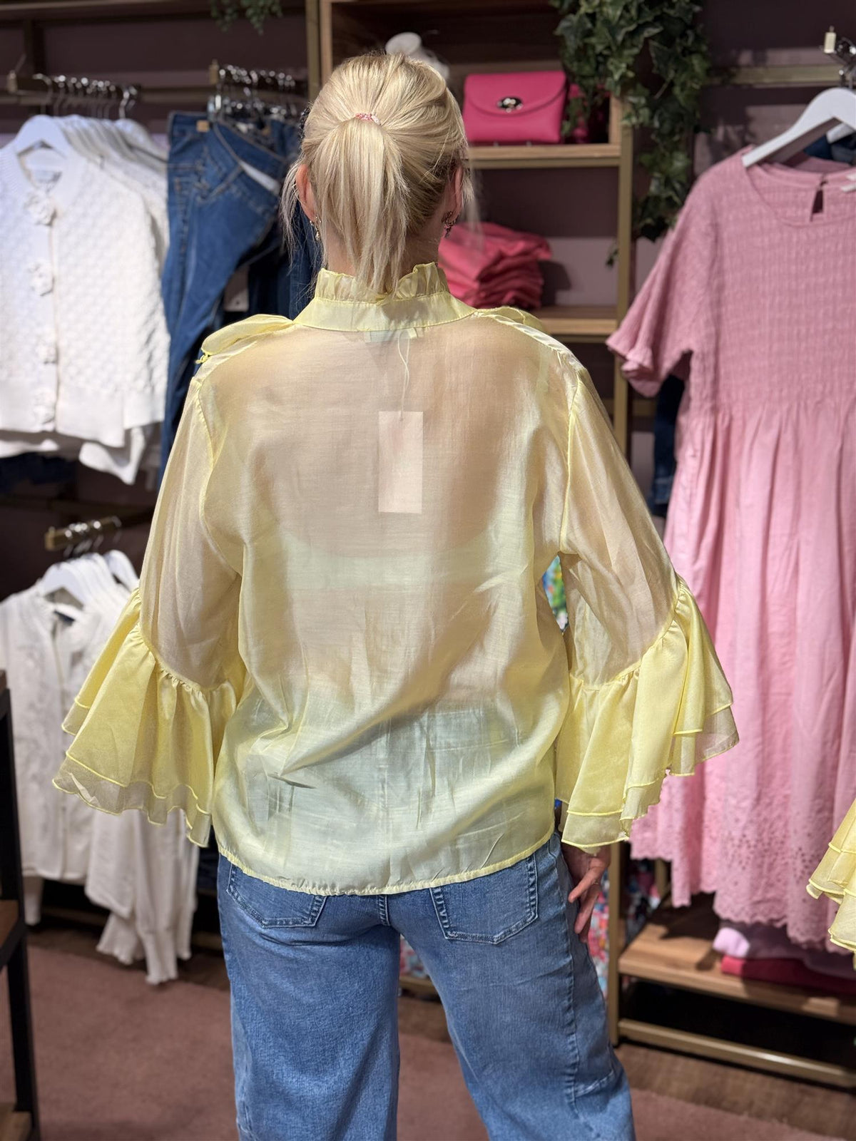 Frill Blouse Yellow