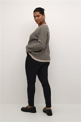 KCElanna Cardigan Feather grey/ Black structure