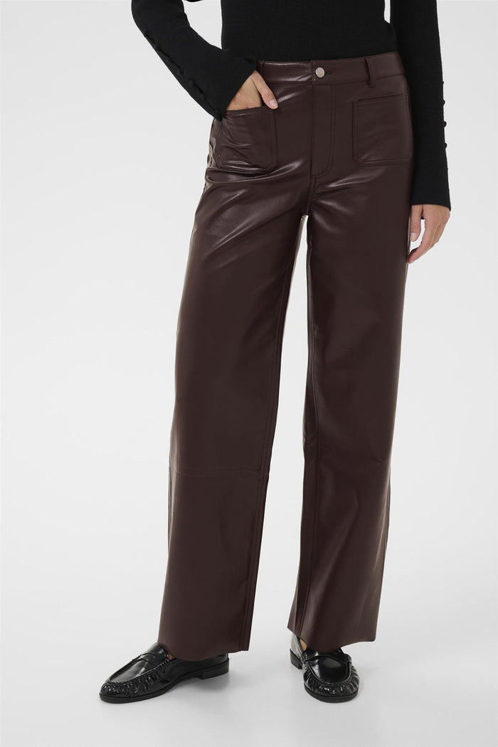 KAmikka PU Jeans Black Coffee