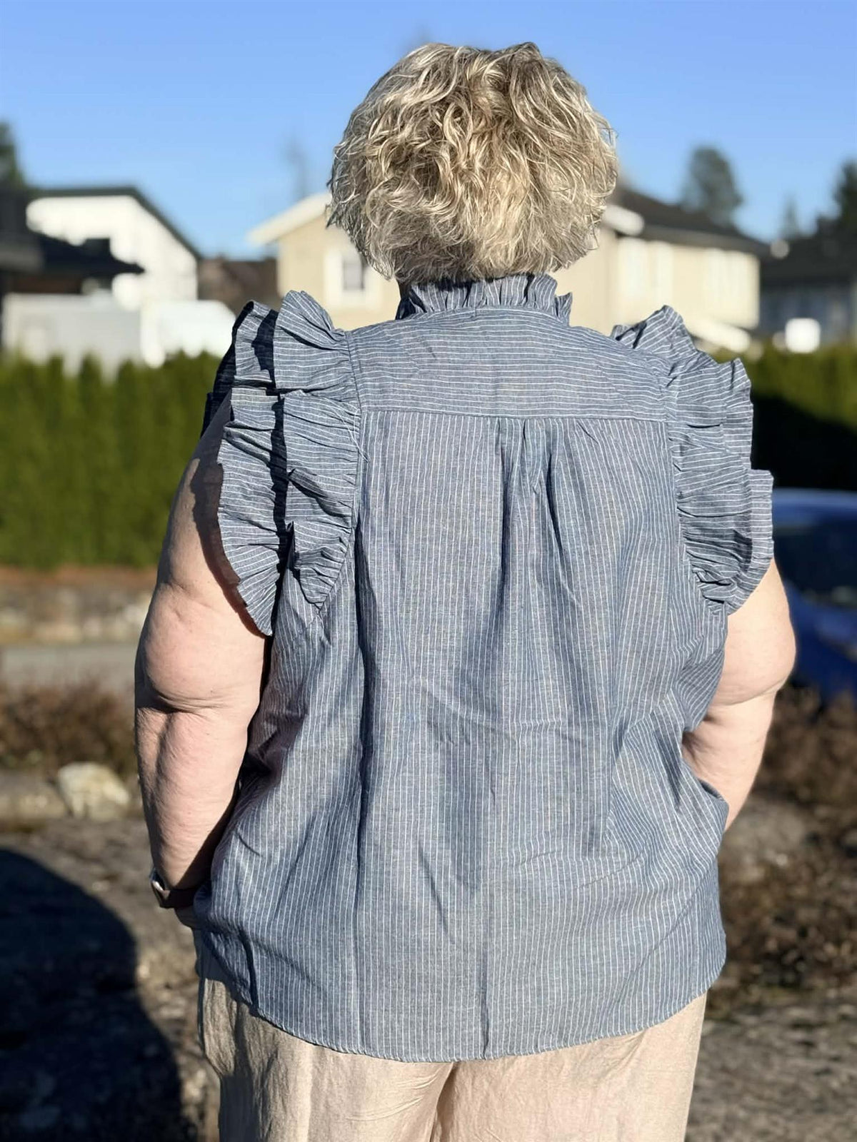 Selma Top Stone Blue
