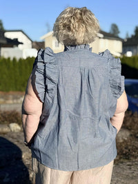 Selma Top Stone Blue