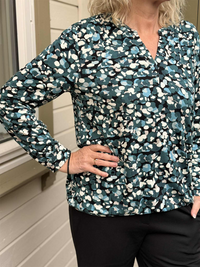 Bluse Brook Teal Green