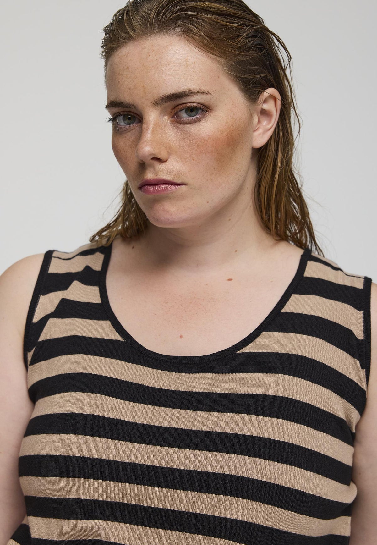 SDolly knit long dress Black/sand