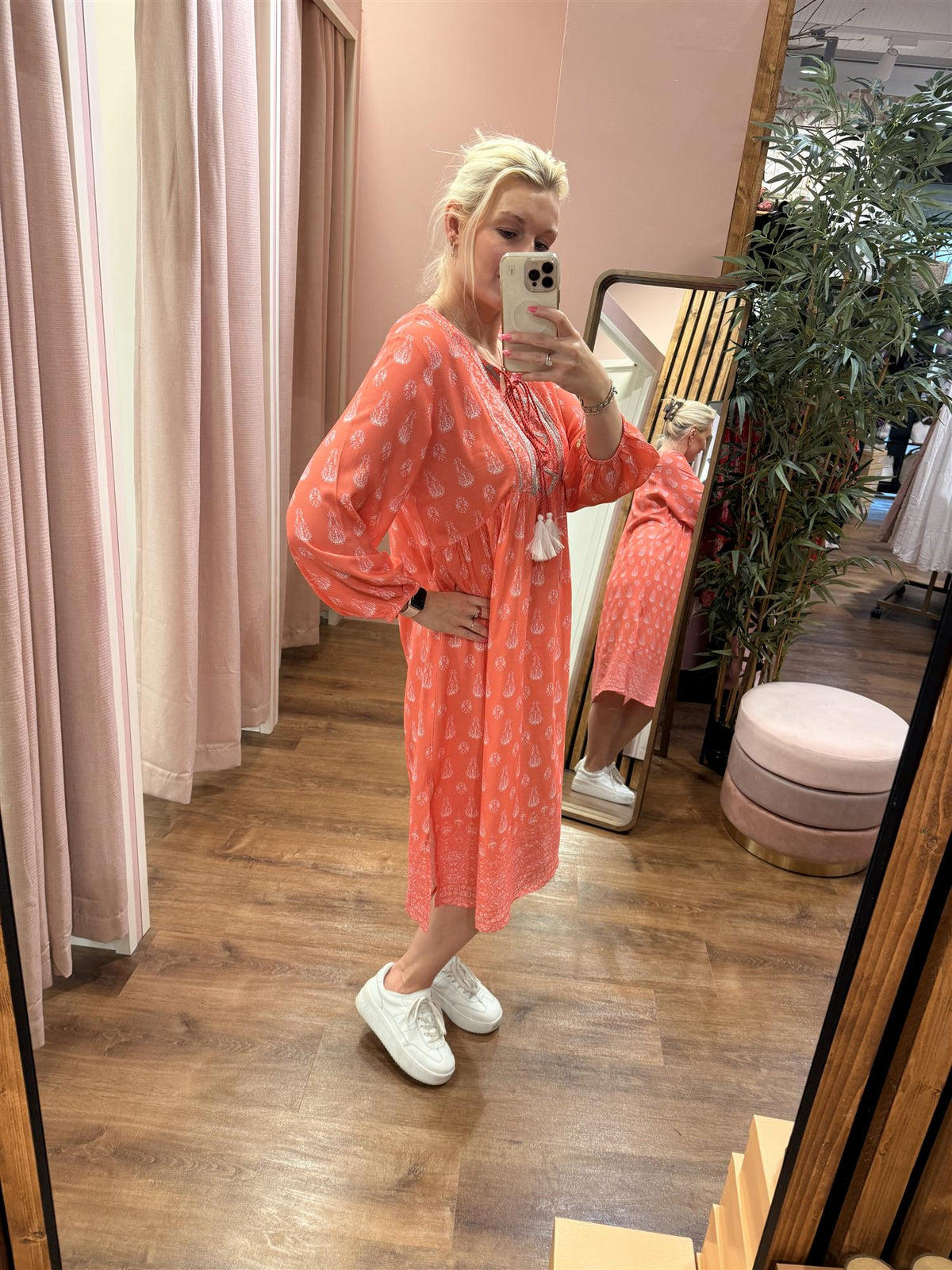 BRITNEY DRESS Coral