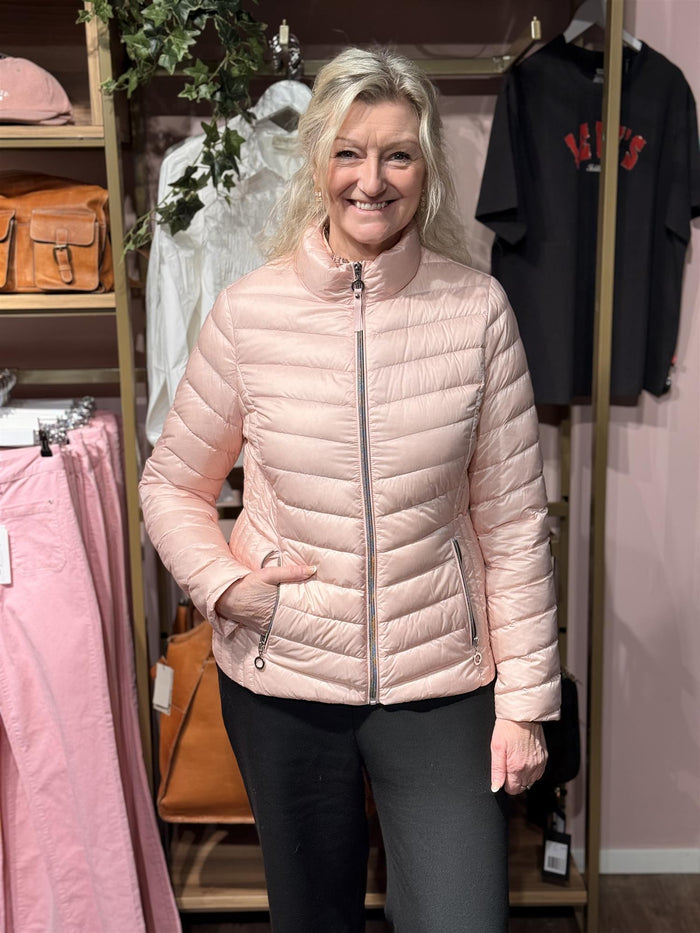 Lett Dunjakke Lys Rosa