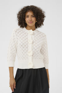 KAkathrine Knit Cardigan White