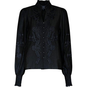 Bluse Vanessa Emb - Black