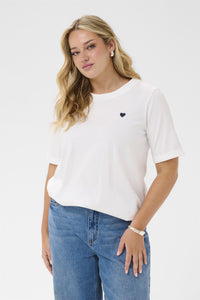 KCart Tee White - Midnight heart